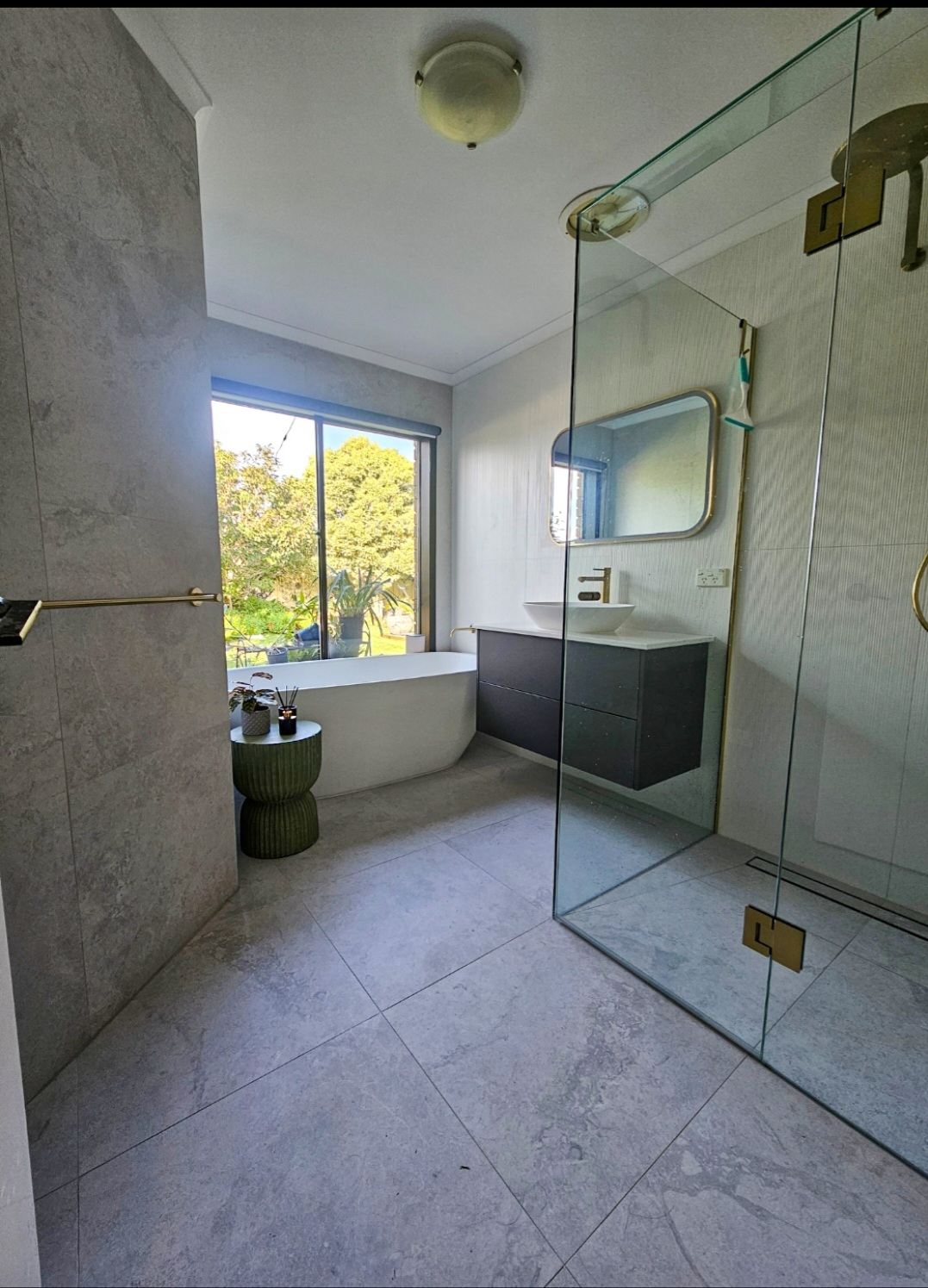 Renovated bathroom, Garden-View Retreat